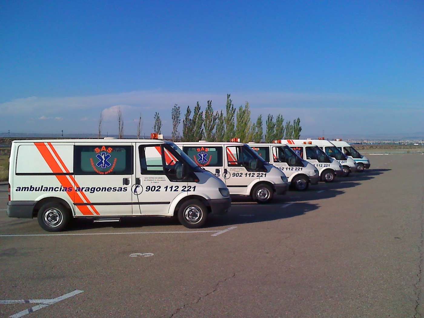 Flota de vehículos de Ambulancias Aragonesas